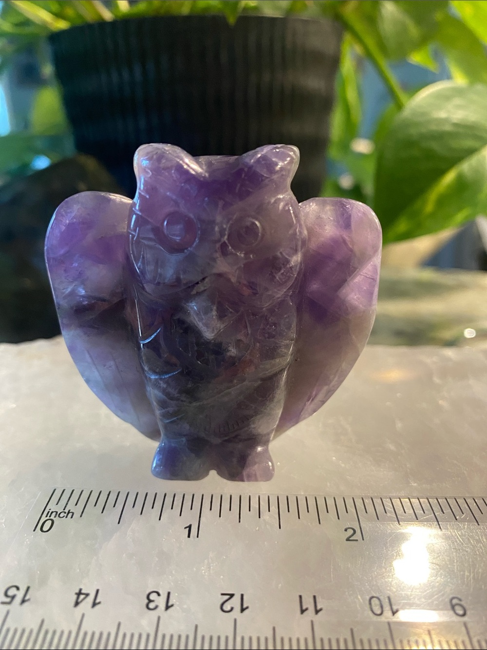 Amethyst Owl Figurine - Picture 3 of 5